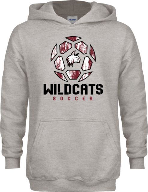 Bay Path Youth Fleece Hood Distressed Soccer Ball - ONLINE ONLY