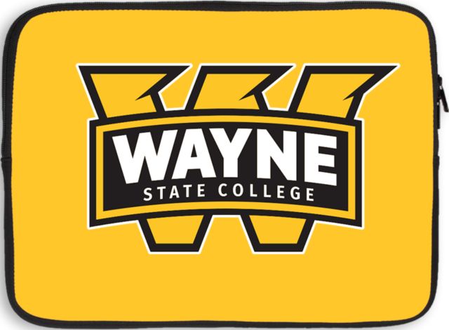 Wayne State 13 inch Neoprene Laptop Sleeve Primary Mark - ONLINE ONLY