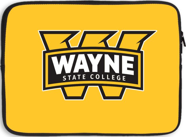 Wayne State 15 inch Neoprene Laptop Sleeve Primary Mark - ONLINE ONLY
