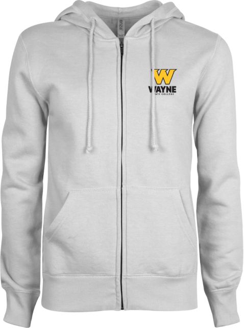 Wayne State ENZA Ladies Fleece Full Zip Hoodie W State C - ONLINE ONLY
