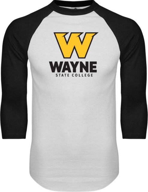 Wayne State Raglan Baseball T Shirt W State C - ONLINE ONLY
