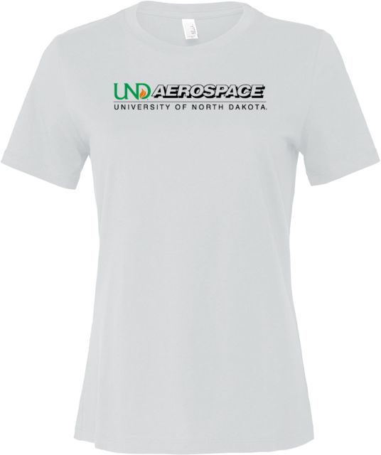 University of North Dakota Bella + Canvas Womens Relaxed Cotton T Shirt UND Aerospace