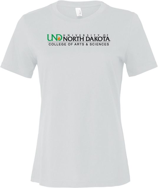 University of North Dakota Bella + Canvas Womens Relaxed Cotton T Shirt UND College of Arts and Sciences