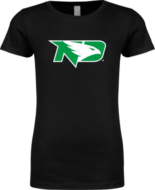 University of North Dakota Next Level Girls Fashion Fit T Shirt Primary Athletic Mark - ONLINE ONLY