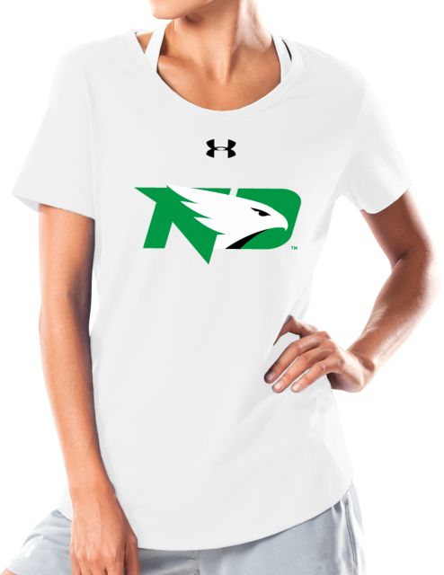 University of North Dakota Ladies Under Armour Charged Cotton Tee