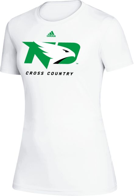 University of North Dakota Adidas Womens Creator Performance Tee Adidas ND Cross Country - ONLINE ONLY