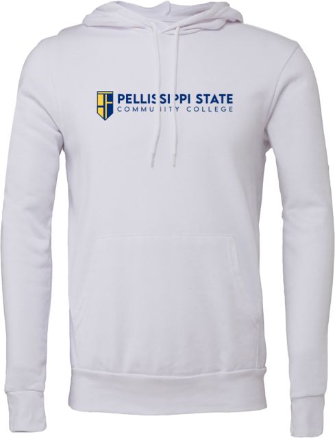 Pellissippi Bella + Canvas Fleece Hood Pellissippi State Community College Logo - ONLINE ONLY