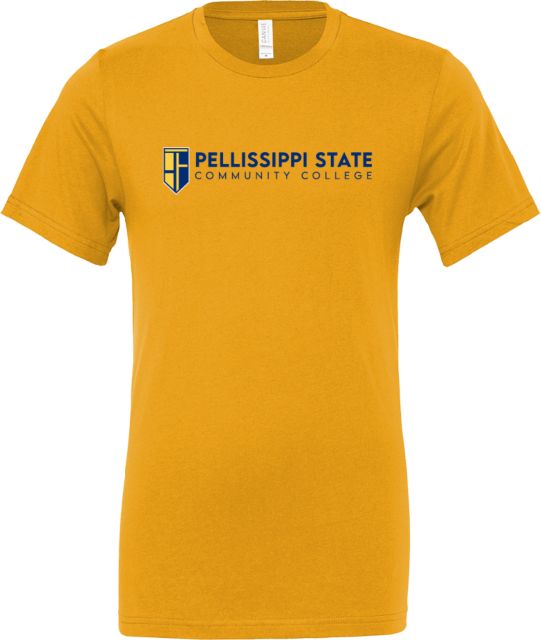 Pellissippi Bella + Canvas Jersey Cotton T Shirt Pellissippi State Community College Logo - ONLINE ONLY