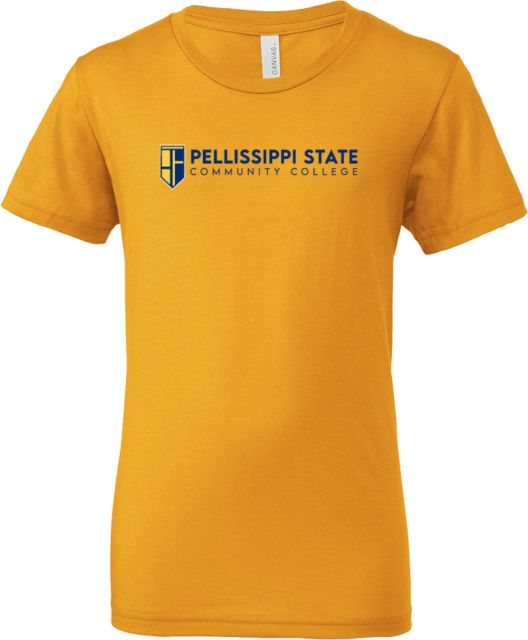 Pellissippi Bella + Canvas Youth Jersey T Shirt Pellissippi State Community College Logo - ONLINE ONLY