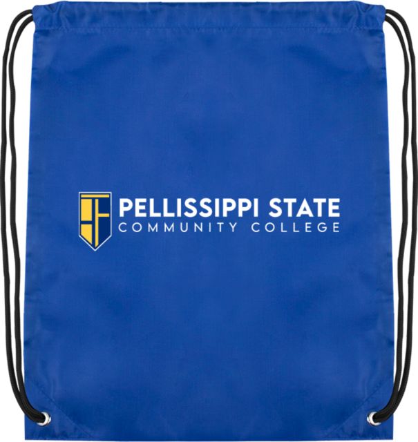 Pellissippi Drawstring Backpack Pellissippi State Community College Logo - ONLINE ONLY