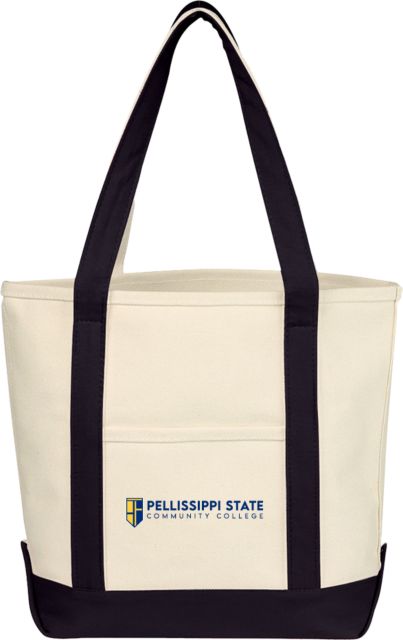 Pellissippi Cotton Canvas Tote Bag Pellissippi State Community College Logo - ONLINE ONLY