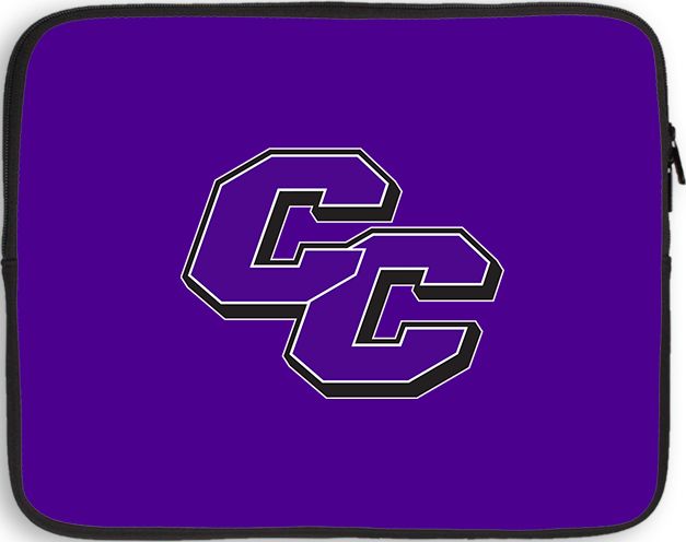 Curry College 10 inch Neoprene iPad/Tablet Sleeve Curry College Primary Athletic Mark - ONLINE ONLY