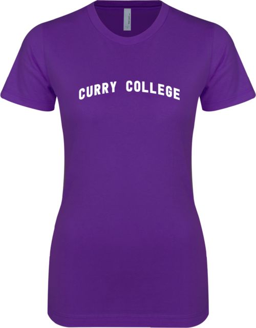 Curry College Next Level Womens Boyfriend Tee Curry College Arched Design - ONLINE ONLY