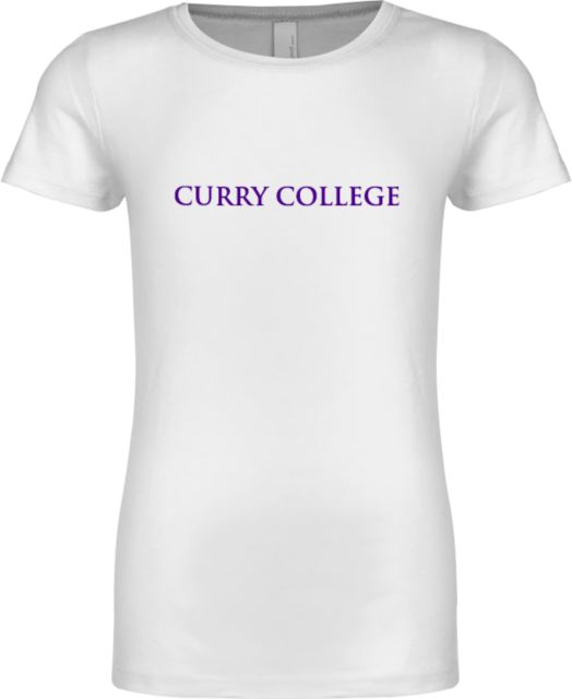 Curry College Next Level Girls Fashion Fit T Shirt Curry College Wordmark Flat - ONLINE ONLY