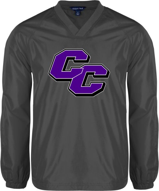Curry College V Neck Raglan Windshirt Curry College Primary Athletic Mark - ONLINE ONLY
