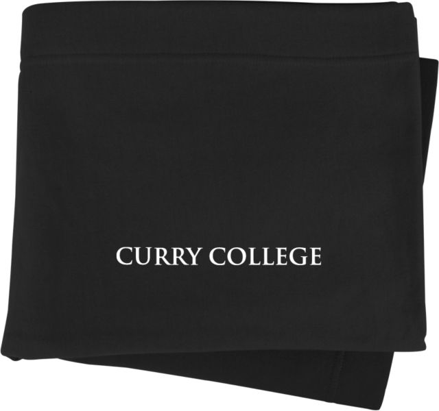 Curry College Sweatshirt Blanket Curry College Wordmark Flat - ONLINE ONLY