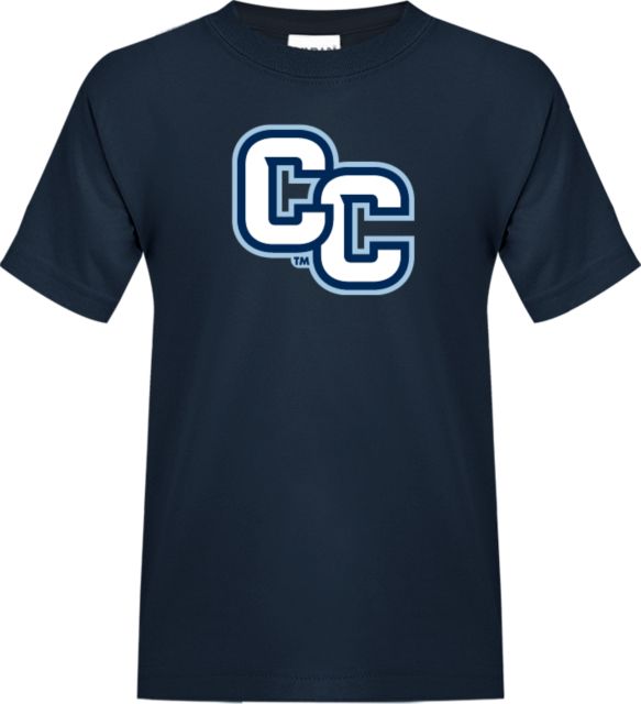Connecticut College Youth T Shirt Interlocking CC - ONLINE ONLY