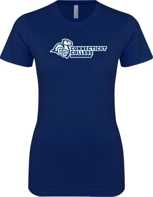 Connecticut College Next Level Womens Boyfriend Tee Primary Mark Flat - ONLINE ONLY