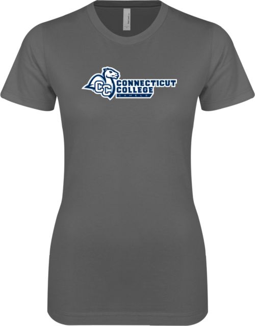 Connecticut College Next Level Womens Boyfriend Tee Primary Mark Flat - ONLINE ONLY