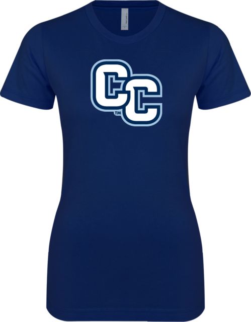 Connecticut College Next Level Womens Boyfriend Tee Interlocking CC - ONLINE ONLY