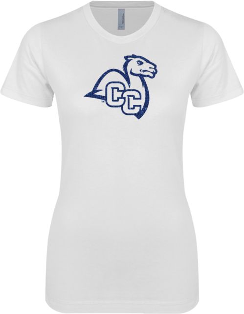 Connecticut College Next Level Womens Boyfriend Tee Camel with CC - ONLINE ONLY