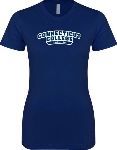 Connecticut College Next Level Ladies SoftStyle Junior Fitted Tee Sailing - ONLINE ONLY