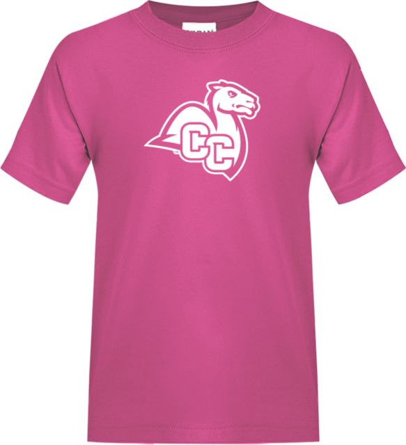Connecticut College Youth T Shirt Camel with CC - ONLINE ONLY