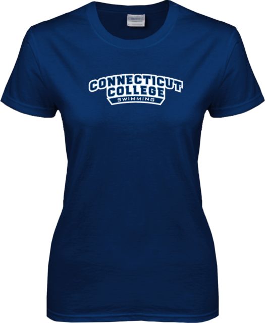 Connecticut College Ladies T Shirt Swimming - ONLINE ONLY