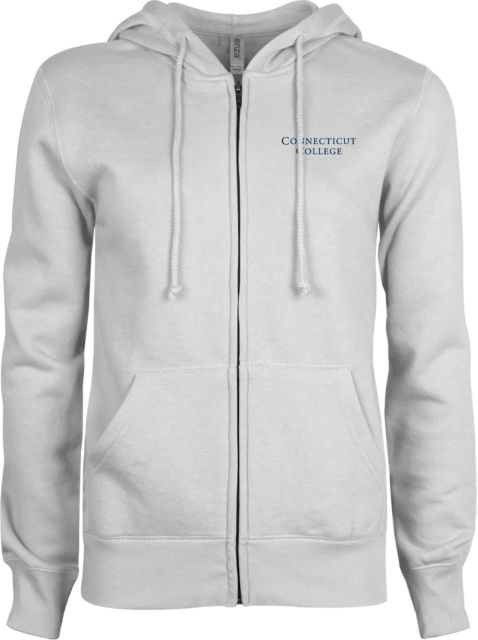 Connecticut College ENZA Womens Fleece Full Zip Hoodie Connecticut College - ONLINE ONLY