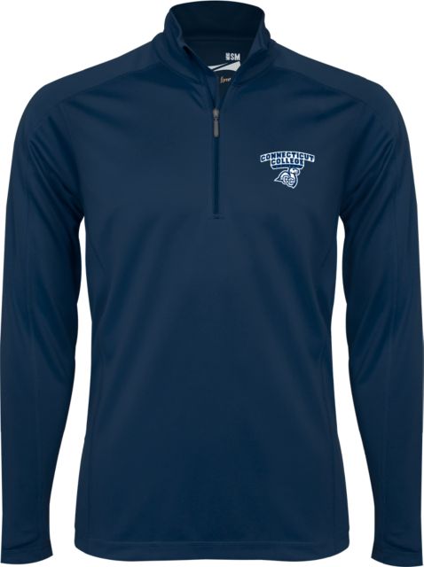 Connecticut College Syntrel Interlock 1/4 Zip Primary Mark - ONLINE ONLY