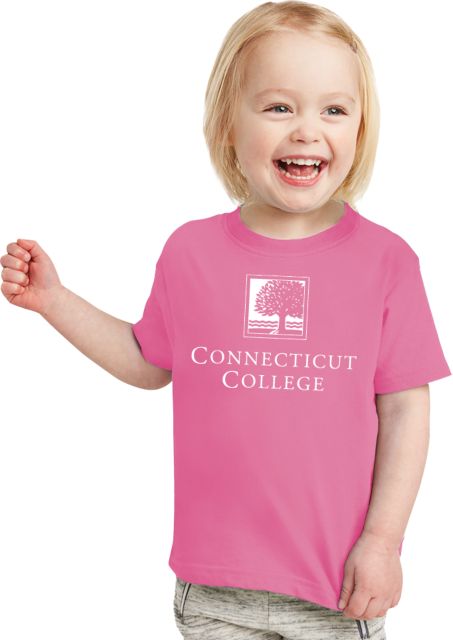 Connecticut College Toddler Fuchsia T Shirt Institutional Mark - ONLINE ONLY