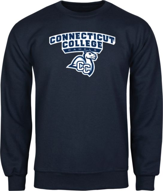 Connecticut College Fleece Crew Primary Mark - ONLINE ONLY