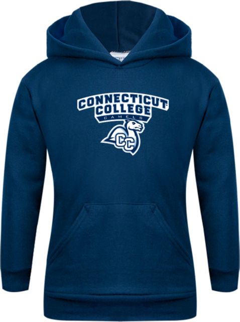 Connecticut College Youth Fleece Hoodie Primary Mark - ONLINE ONLY