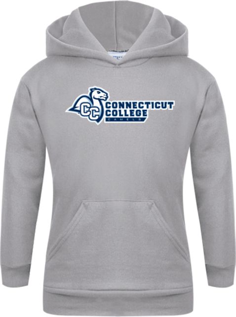 Connecticut College Youth Fleece Hood Primary Mark Flat - ONLINE ONLY