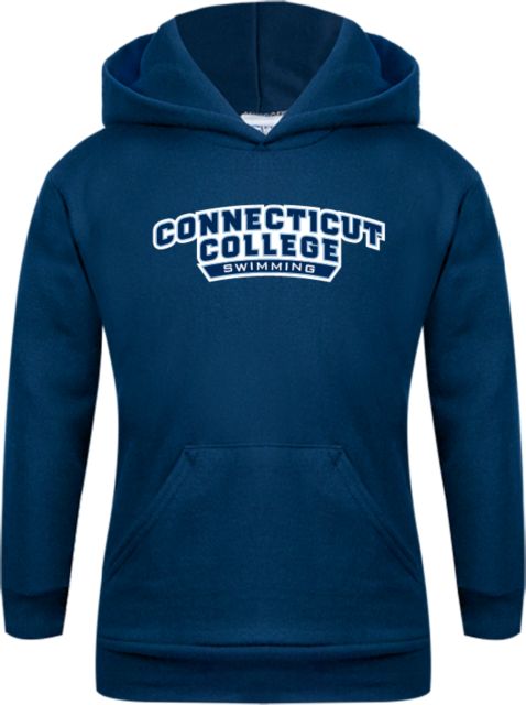 Connecticut College Youth Fleece Hoodie Swimming - ONLINE ONLY
