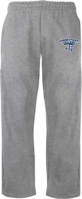 Connecticut College Fleece Open Bottom Pant Primary Mark - ONLINE ONLY