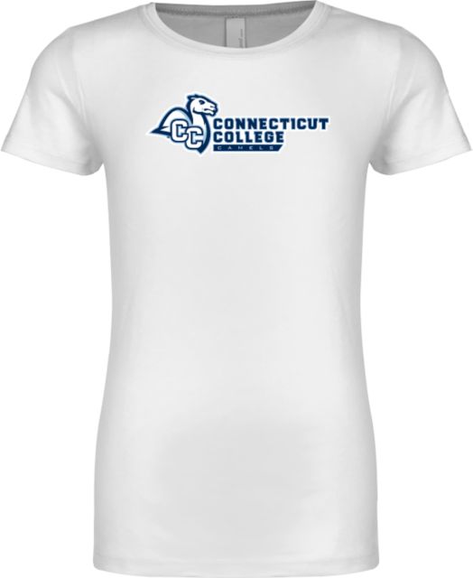 Connecticut College Next Level Girls Fashion Fit T Shirt Primary Mark Flat - ONLINE ONLY
