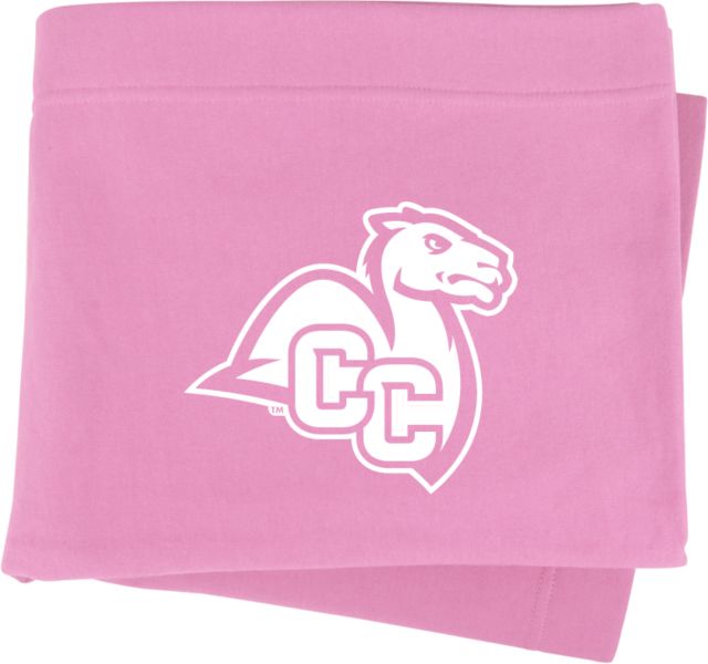 Connecticut College Sweatshirt Blanket Camel with CC - ONLINE ONLY