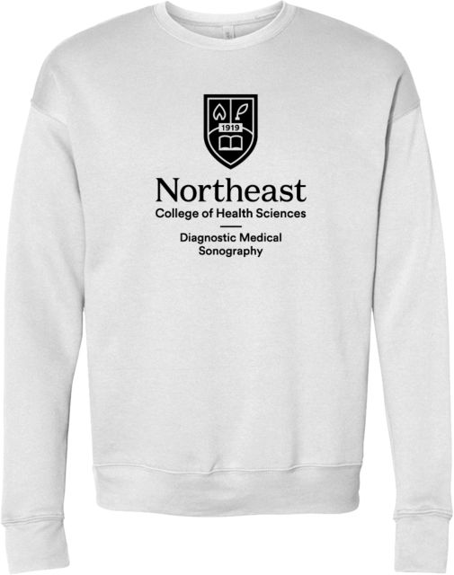 NE College of Health Bella + Canvas Fleece Crew Northeast College Diagnostic Medical Sonography Stacked - ONLINE ONLY