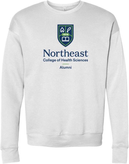 NE College of Health Bella + Canvas Fleece Crew Northeast College Alumni Stacked - ONLINE ONLY