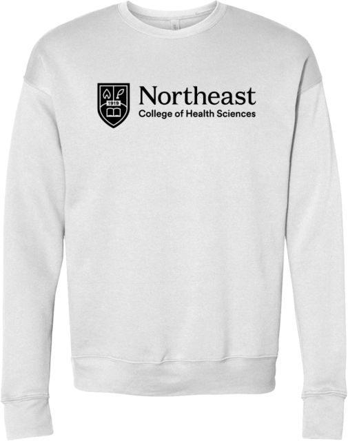 NE College of Health Bella + Canvas Fleece Crew Northeast College Primary Logo - ONLINE ONLY