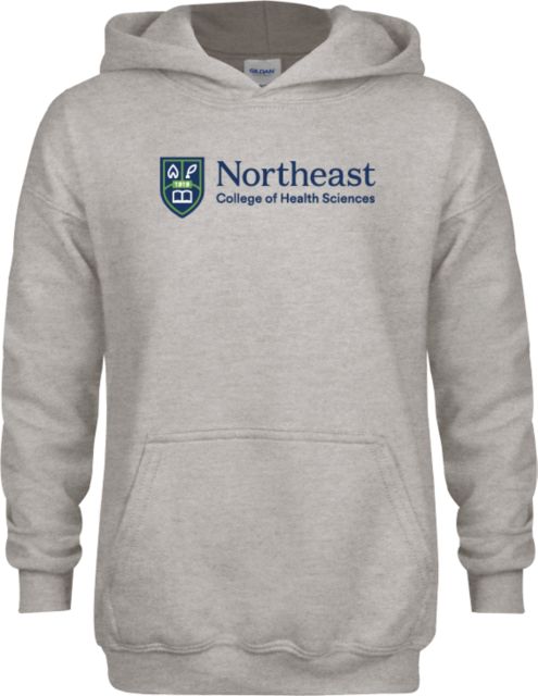 NE College of Health Youth Fleece Hood Northeast College Primary Logo - ONLINE ONLY