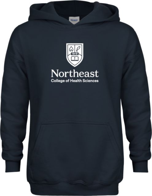 NE College of Health Youth Fleece Hoodie Northeast College Stacked - ONLINE ONLY