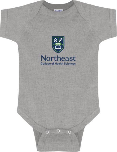 NE College of Health Infant Bodysuit Northeast College Stacked - ONLINE ONLY