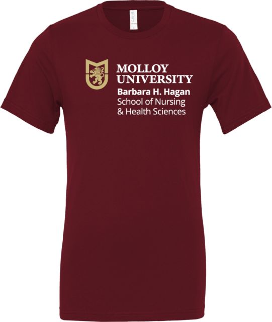 Molloy University Bella + Canvas Jersey Cotton T Shirt Molloy Unviersity School of Nursing - ONLINE ONLY