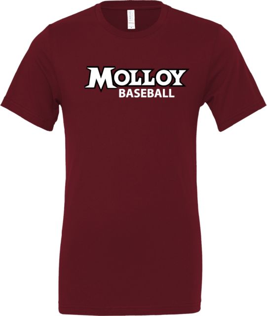 Molloy University Bella + Canvas Jersey Cotton T Shirt Wordmark Baseball - ONLINE ONLY