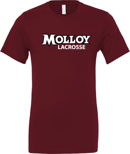 Molloy University Bella + Canvas Jersey Cotton T Shirt Wordmark Lacrosse - ONLINE ONLY