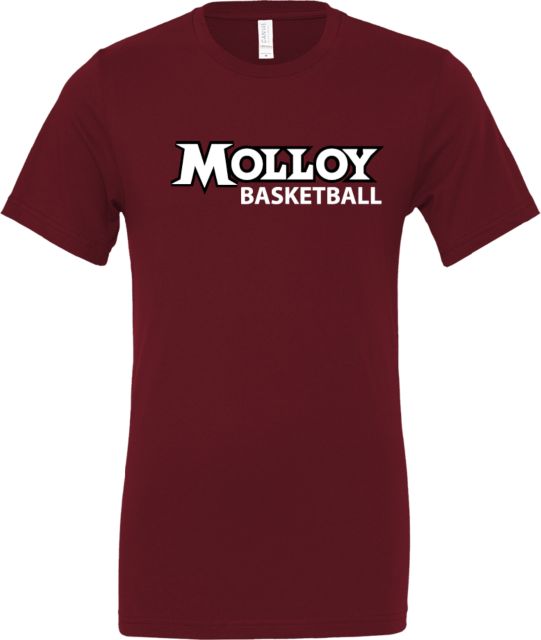Molloy University Bella + Canvas Jersey Cotton T Shirt Wordmark Basketball - ONLINE ONLY