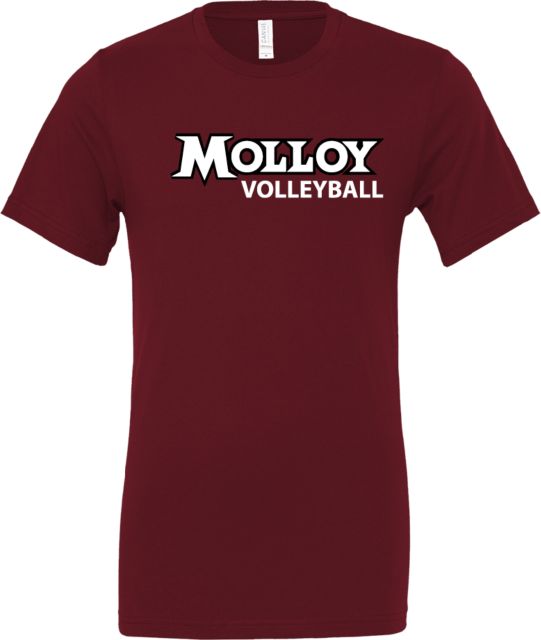 Molloy University Bella + Canvas Jersey Cotton T Shirt Wordmark Volleyball - ONLINE ONLY