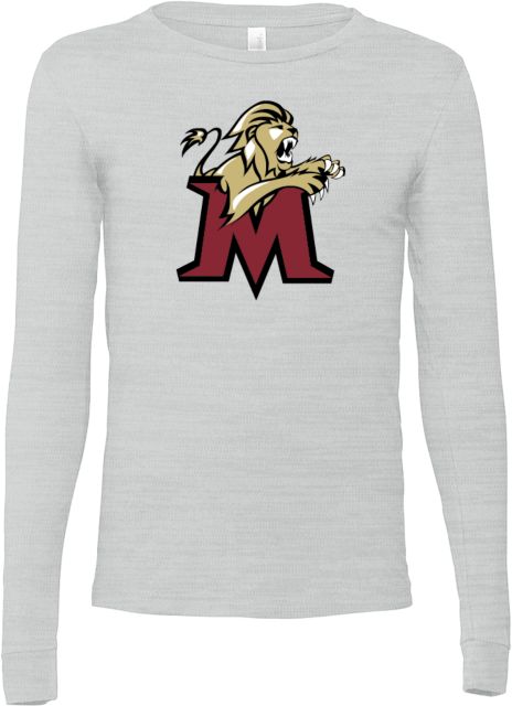 Molloy University Bella + Canvas Jersey Cotton Long Sleeve T Shirt Lion with M - ONLINE ONLY